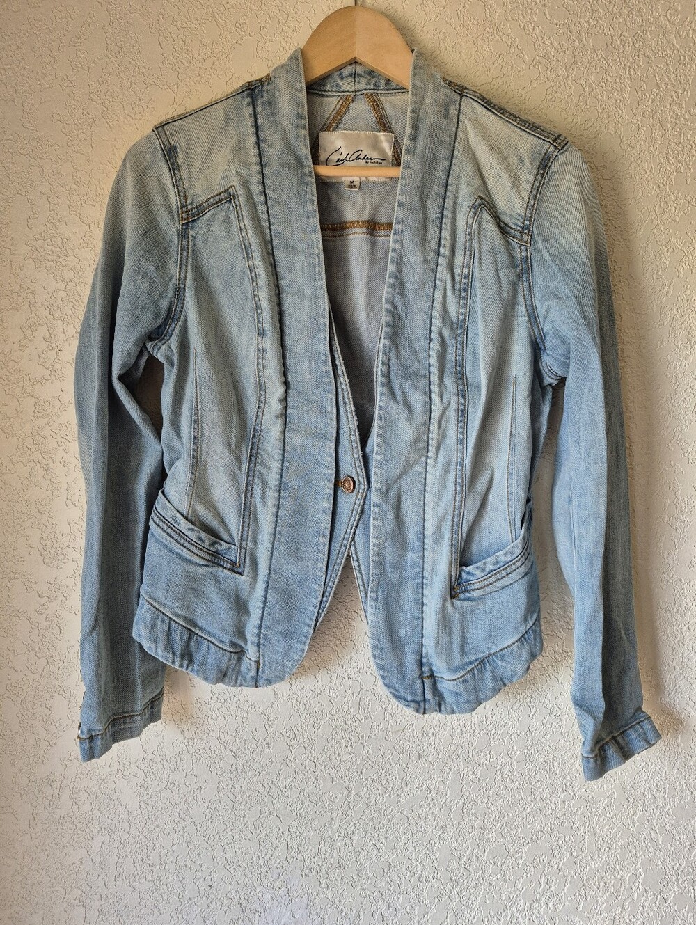 Vintage 𝅺CABI Carol Anderson by Invitation Jean Jacket Womens Size M